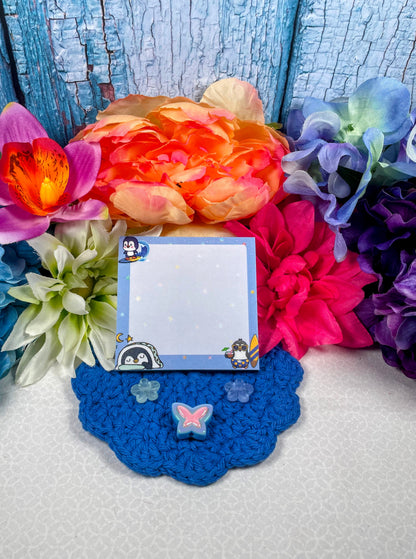 Penguin Dreams Sticky Notes 3" x 3" Autumnmist Boutique