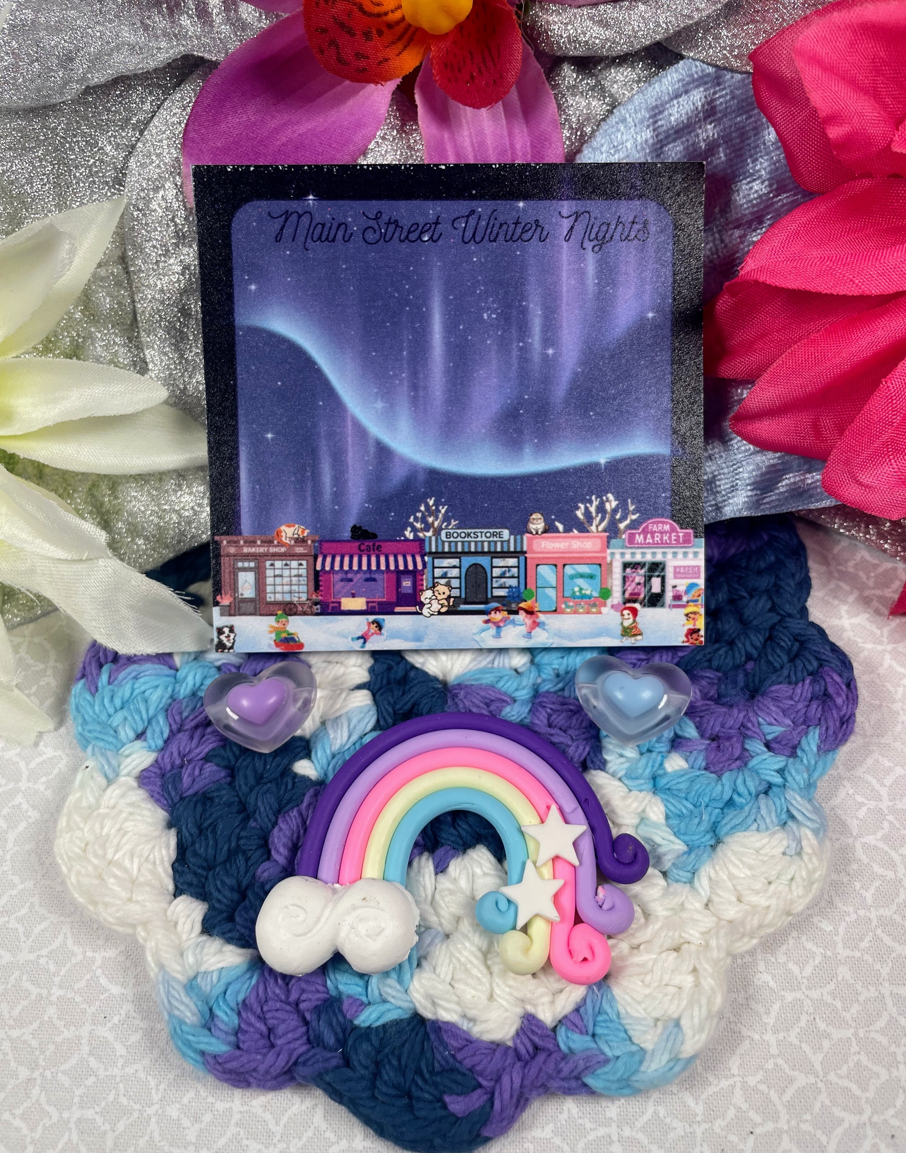 Main Street Winter Nights Edition Sticky Notes 3" x 3" Autumnmist Boutique