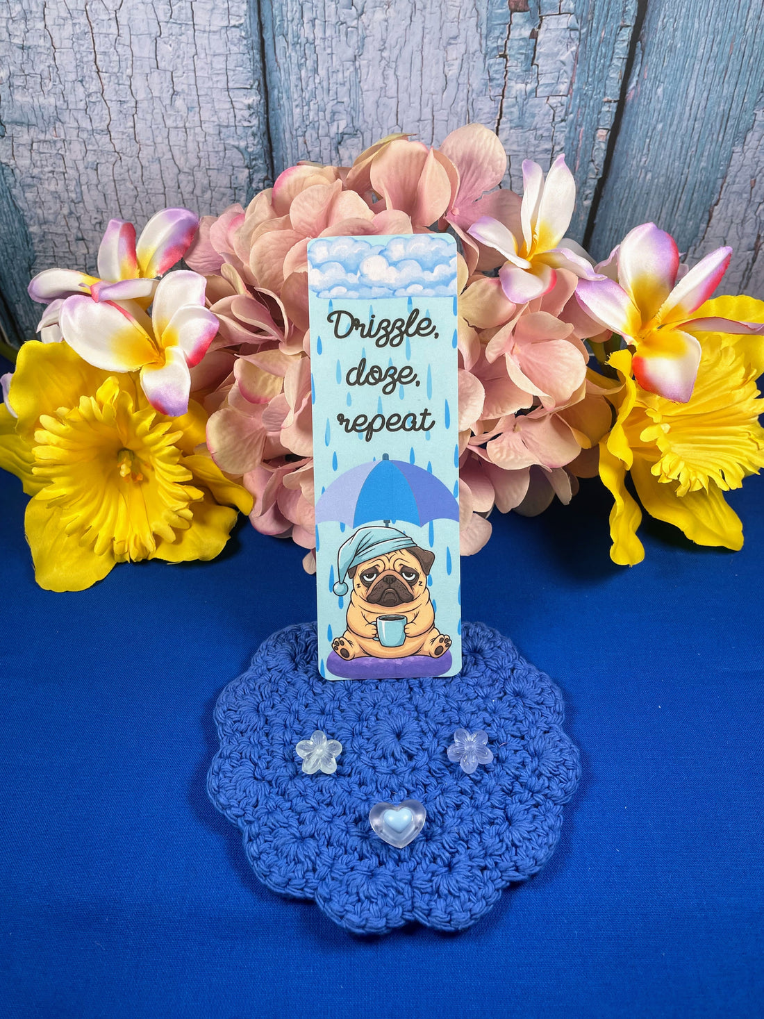 Rainy Dog Laminated Bookmark Autumnmist Boutique