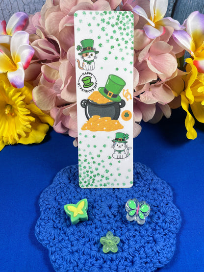 Lucky Whiskers Laminated Bookmark Autumnmist Boutique