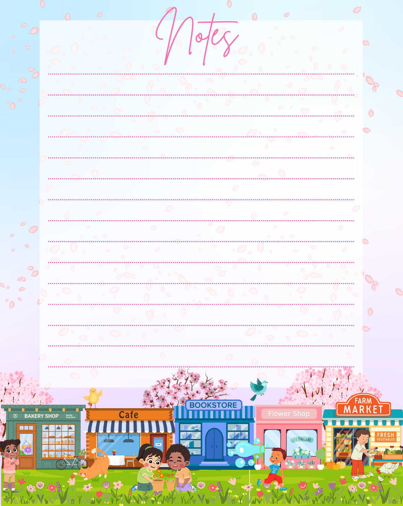 Main Street Spring Edition Notepad