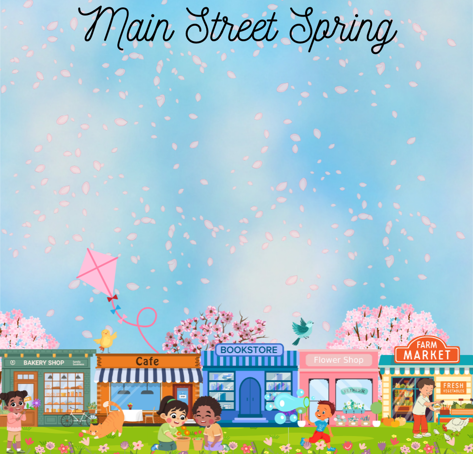Main Street Spring Edition Sticky Notes 3" x 3" Autumnmist Boutique