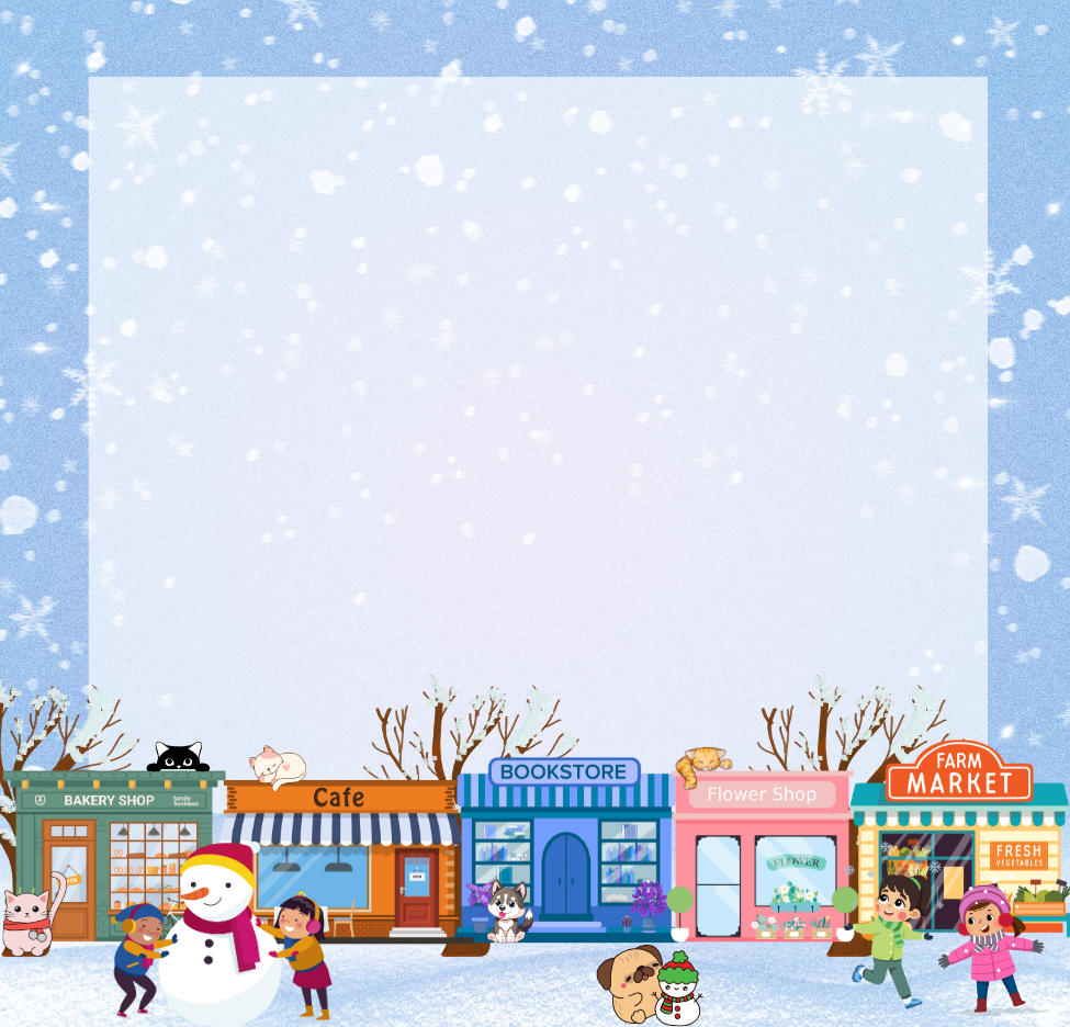 Main Street Winter Sticky Notes 3" x 3" Autumnmist Boutique
