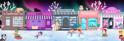 Main Street Winter Nights Bookmark Autumnmist Boutique