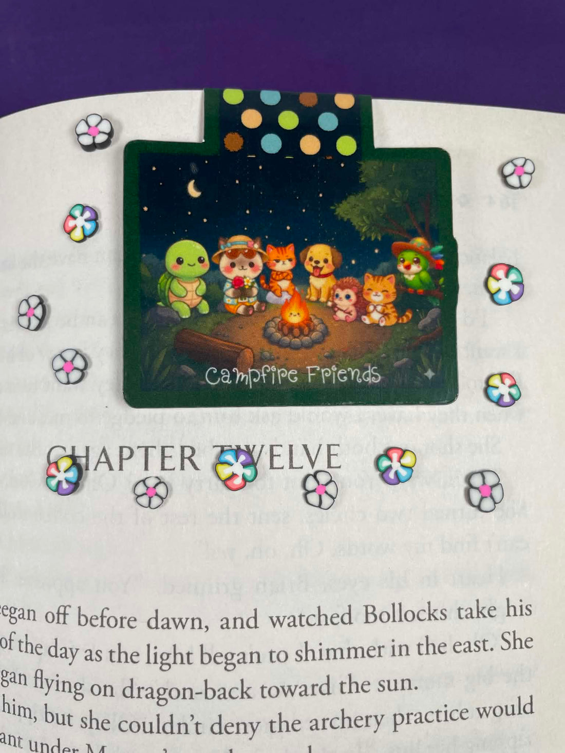 Camp Kawaii Starlight Campfire Magnetic Bookmark Autumnmist Boutique