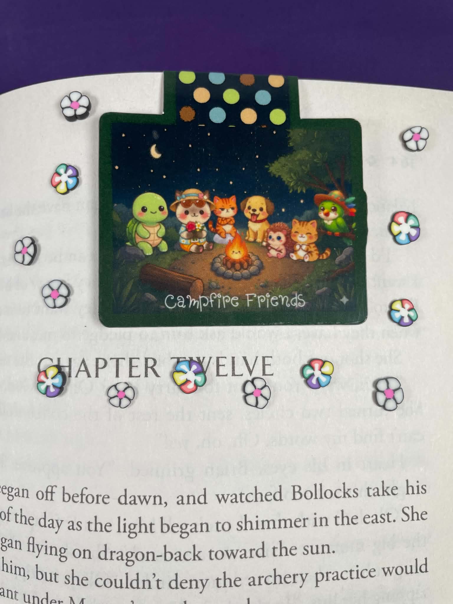Camp Kawaii Starlight Campfire Magnetic Bookmark Autumnmist Boutique