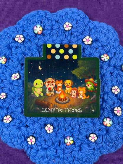Camp Kawaii Starlight Campfire Magnetic Bookmark Autumnmist Boutique