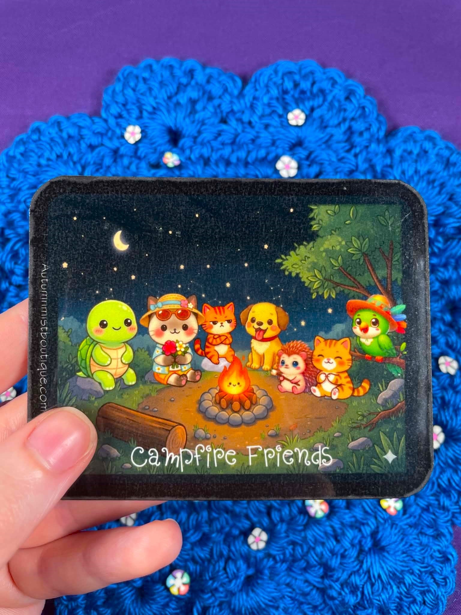 Camp Kawaii Starkight Campfire Vinyl Sticker Autumnmist Boutique