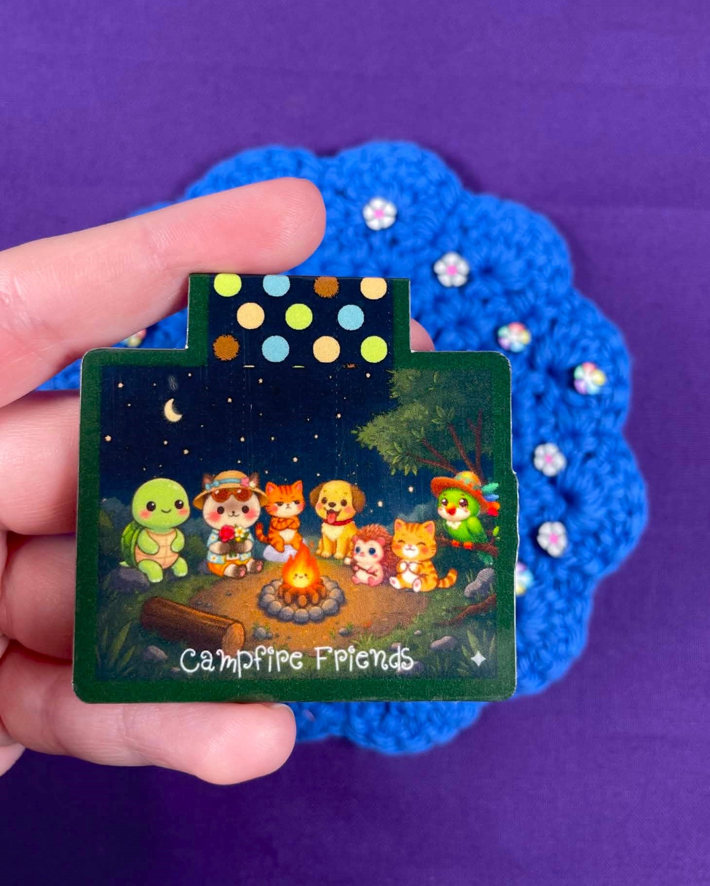 Camp Kawaii Starlight Campfire Magnetic Bookmark Autumnmist Boutique