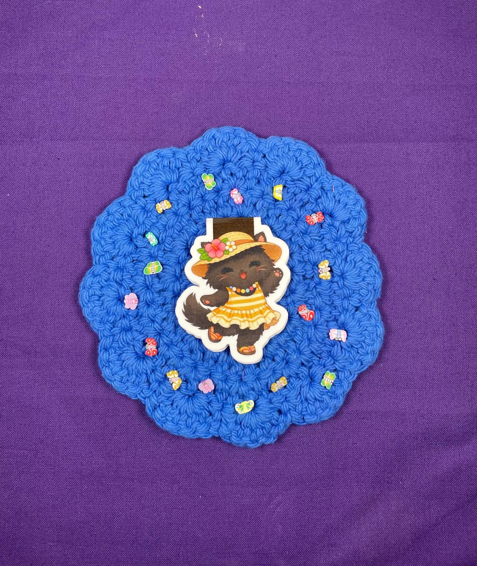 Sun-Kissed Dancing Cat Magnetic Bookmark Autumnmist Boutique