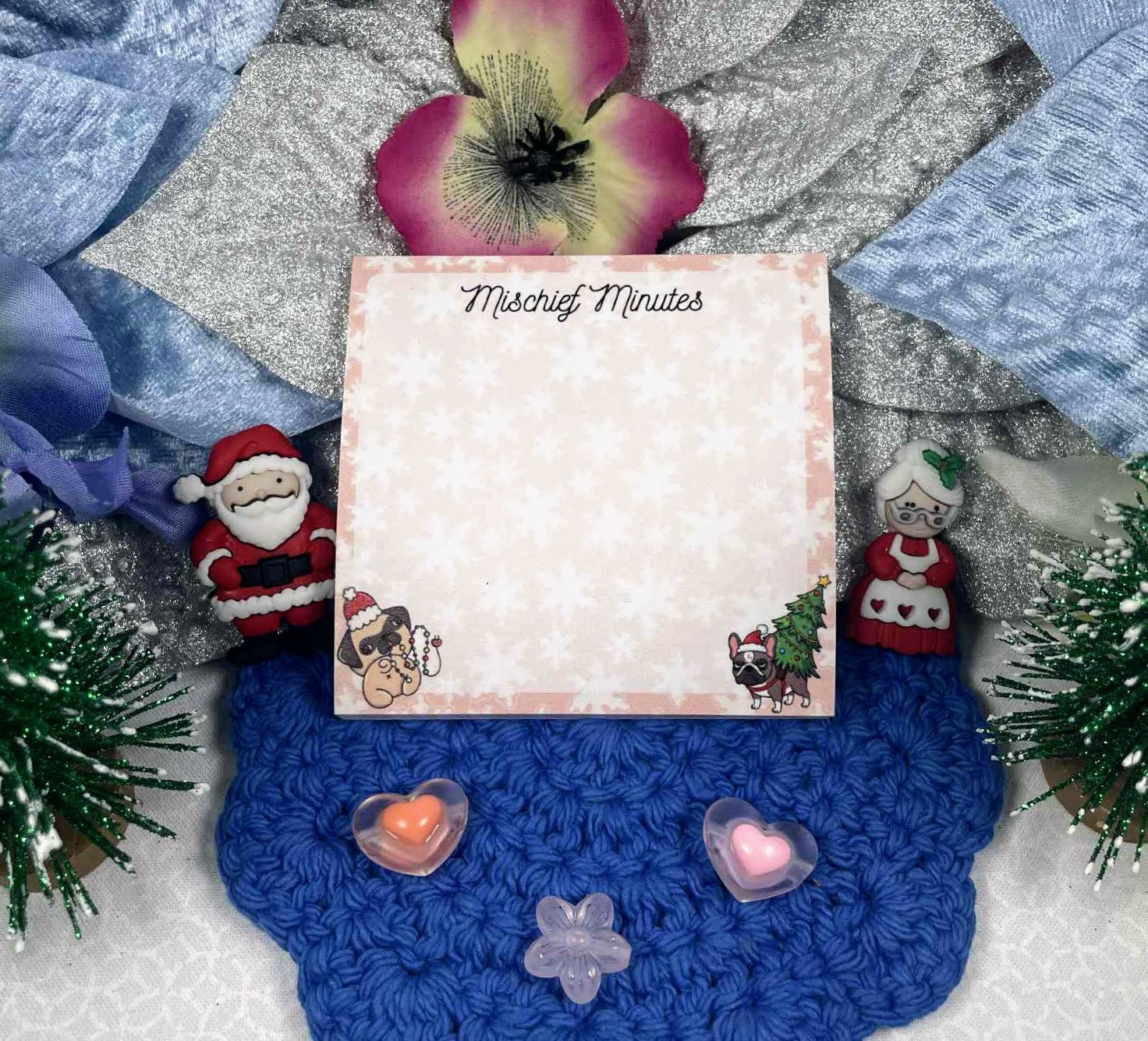 Deck the Paws Sticky Notes 3" x 3" Autumnmist Boutique