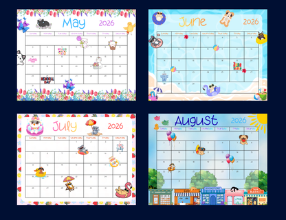 2026 Digital Calendar Autumnmist Boutique