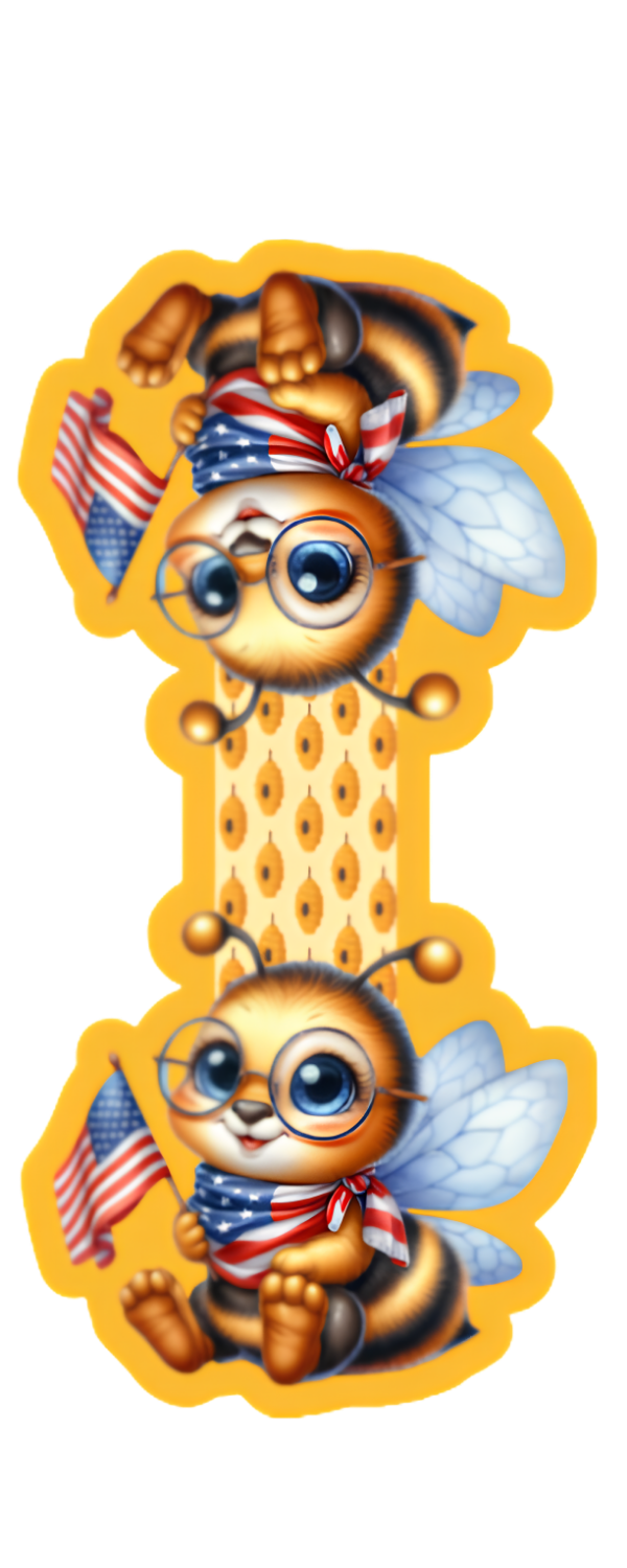 Patriotic Bumblebee Magnetic Bookmark Autumnmist Boutique