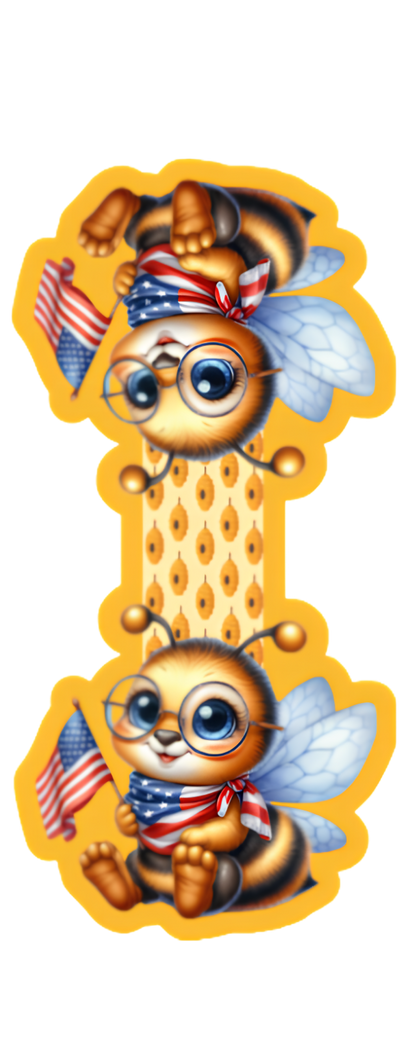 Patriotic Bumblebee Magnetic Bookmark Autumnmist Boutique