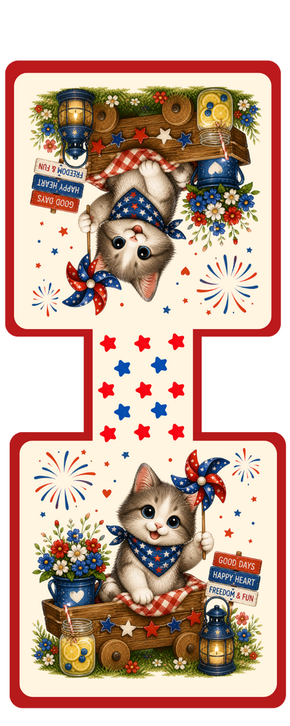 Patriotic Cat Magnetic Bookmark Autumnmist Boutique
