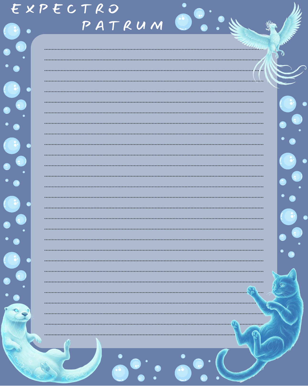 Expecto Petronum Notepad 4.25" x 5.5" Autumnmist Boutique