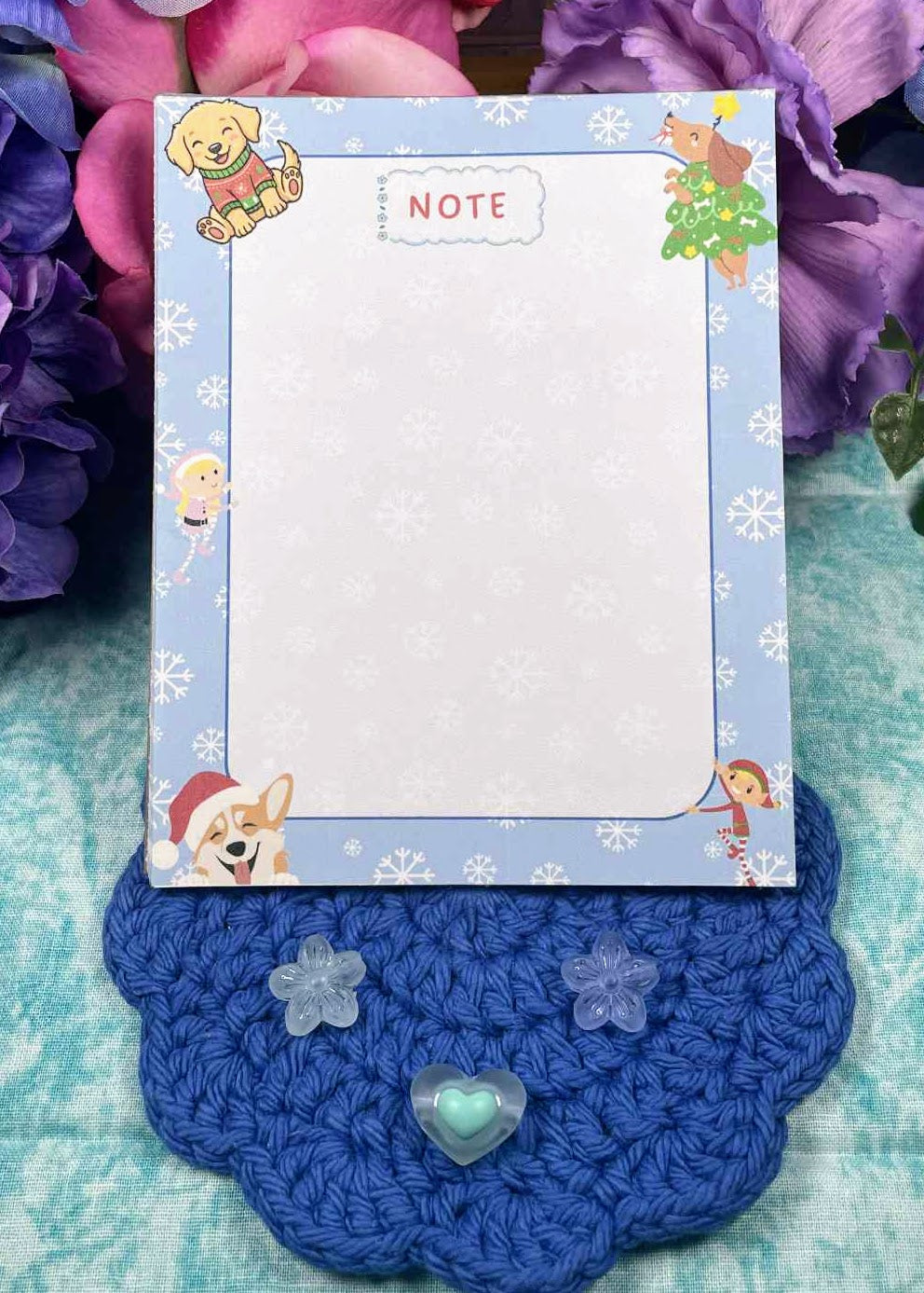Paws &amp; Flurries Notepad 4.25" x 5.5" Autumnmist Boutique