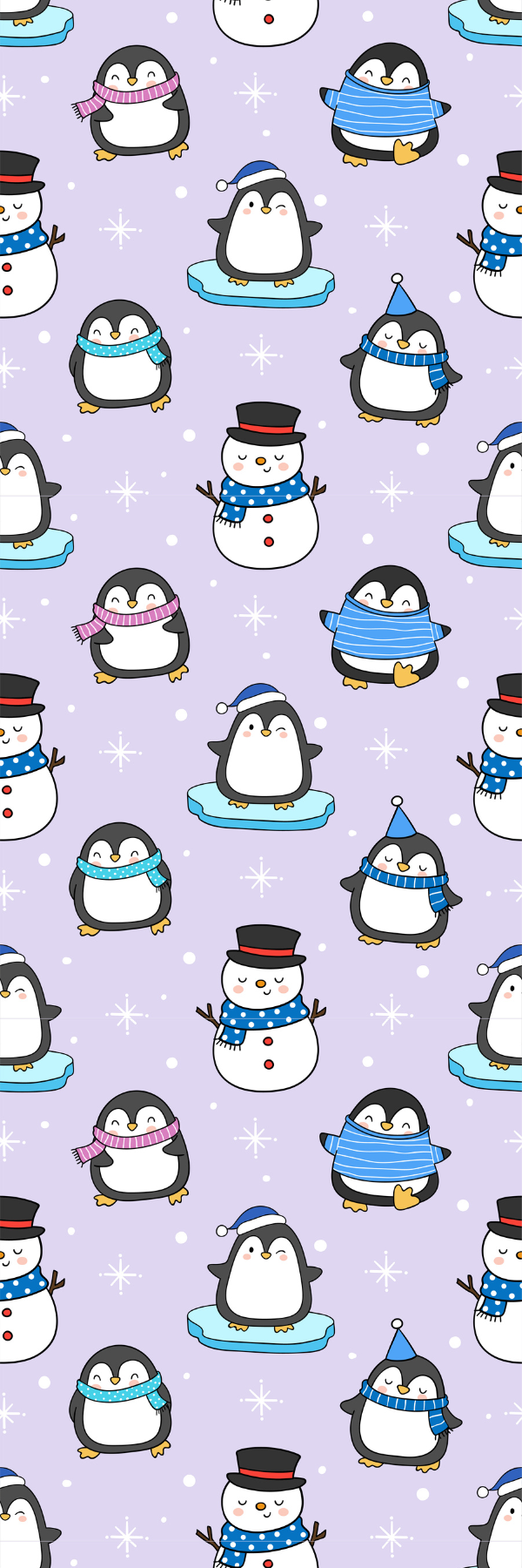 Frosty Friends Laminated Bookmark Autumnmist Boutique