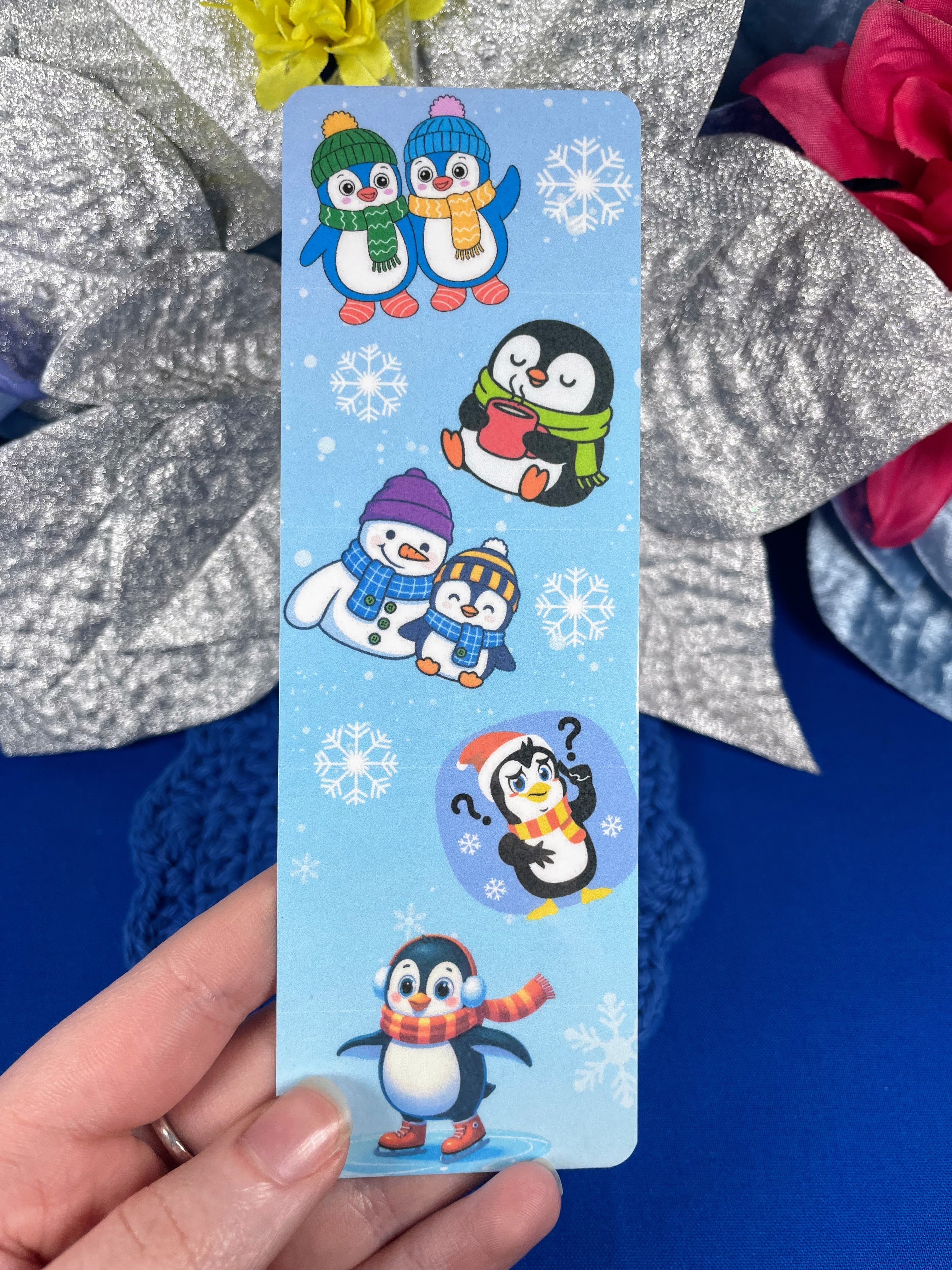 Flippers &amp; Frosty Laminated Bookmark Autumnmist Boutique