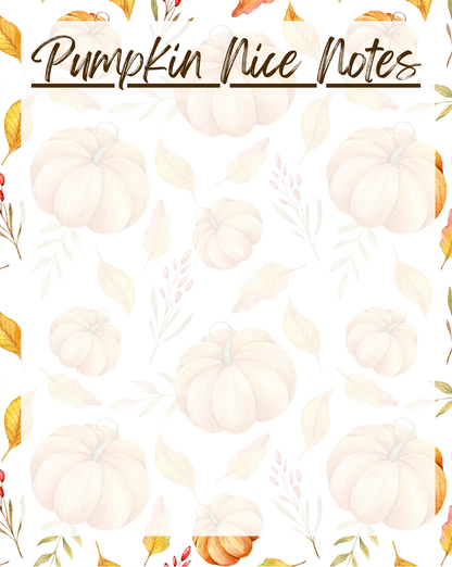 Pumpkin Nice Notepad