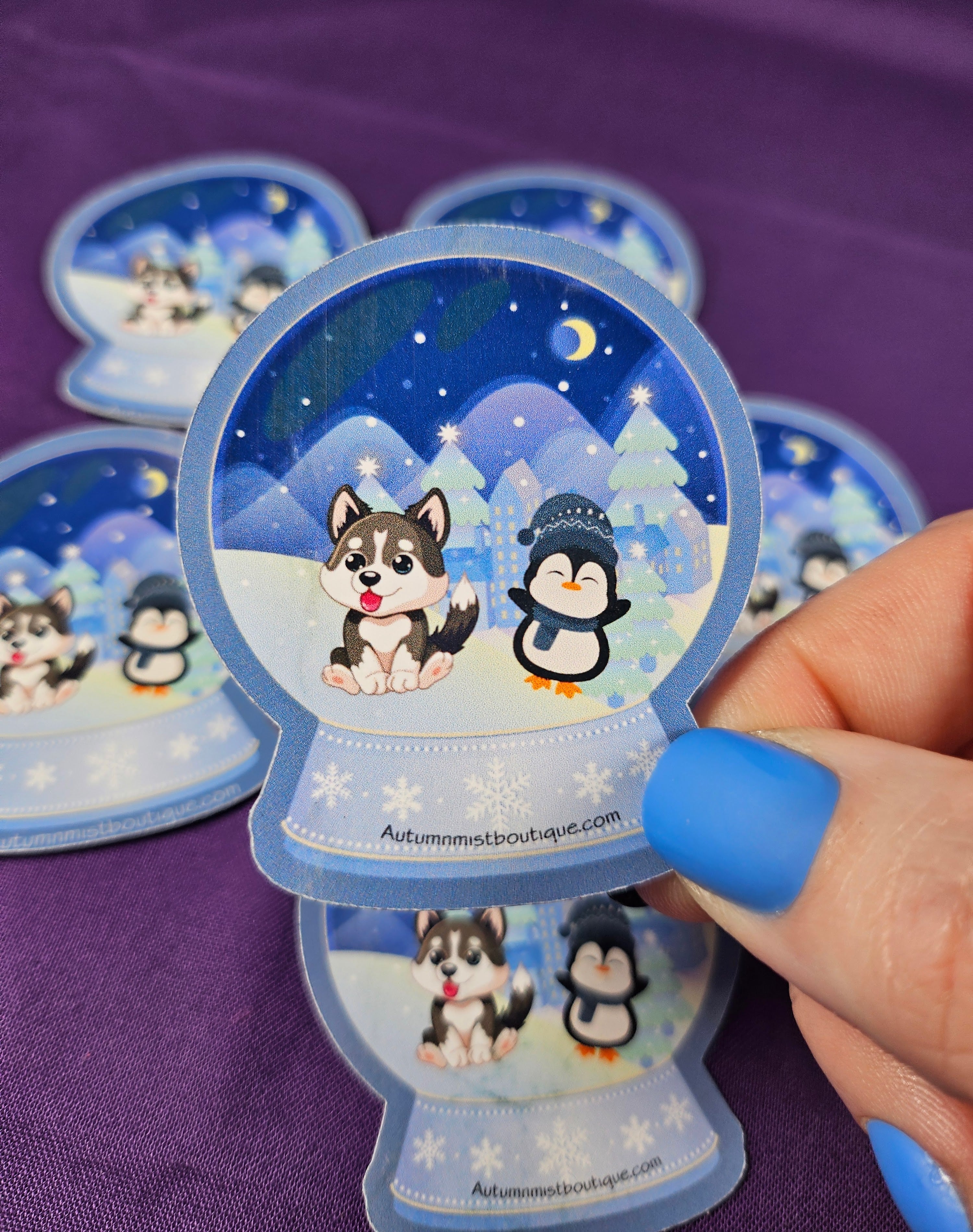Winter Snowglobe Sticker Autumnmist Boutique