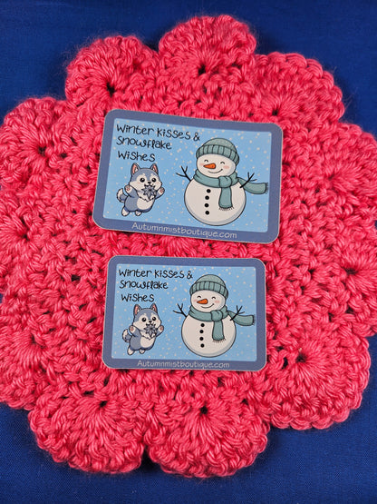 Winter Kisses Sticker Autumnmist Boutique
