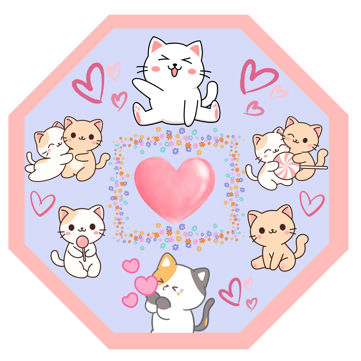 Sweet Paws Parade Vinyl Sticker Autumnmist Boutique