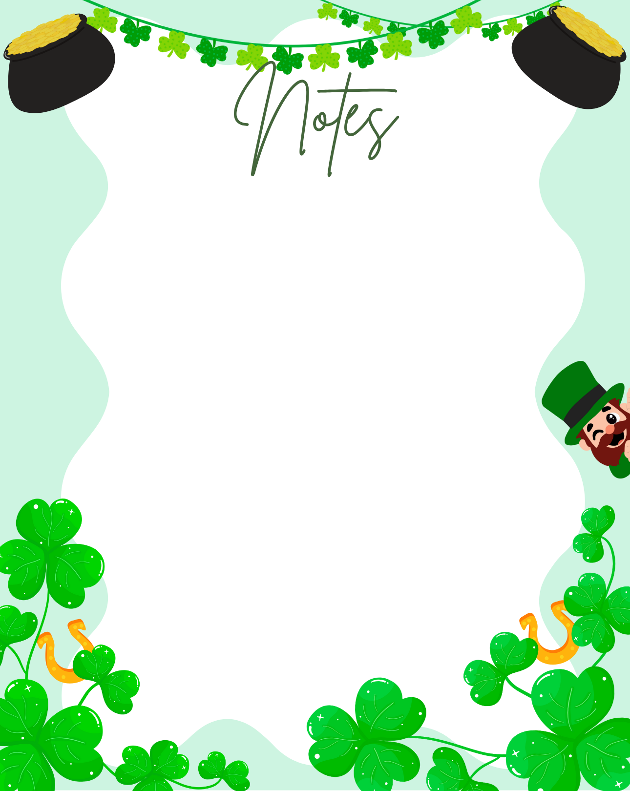 Lucky Leprechaun Notepad