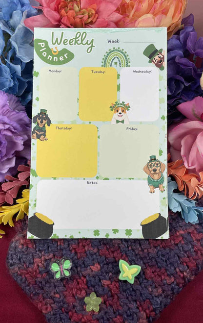 Lucky Tails Daily Planner Notepad 5.5&quot; x 8.5&quot;