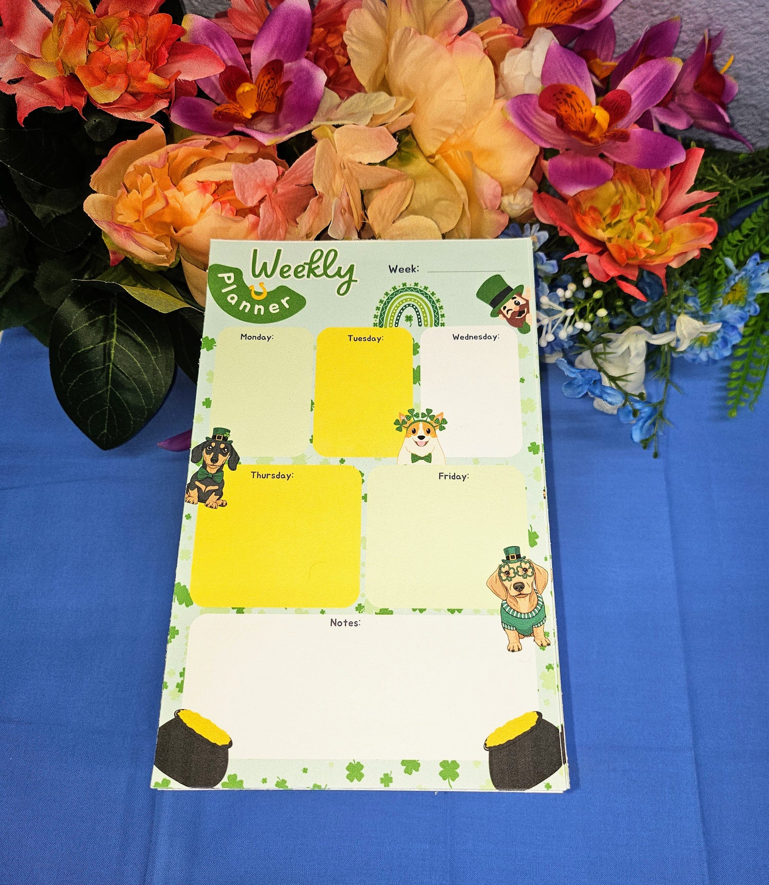 Lucky Tails Daily Planner Notepad 5.5&quot; x 8.5&quot;