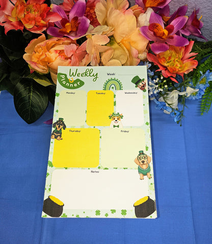 Lucky Tails Daily Planner Notepad 5.5&quot; x 8.5&quot;