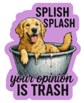 Your Opinion is Trash Vinyl Sticker Autumnmist Boutique