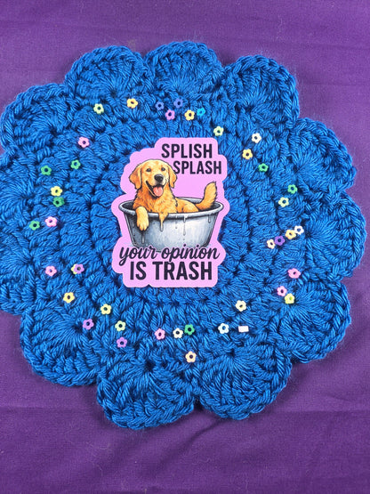 Your Opinion is Trash Vinyl Sticker Autumnmist Boutique
