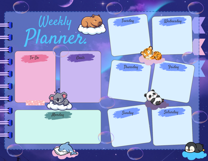 Twilight Dreams Large Planner Notepad 8.5" x 11" Autumnmist Boutique