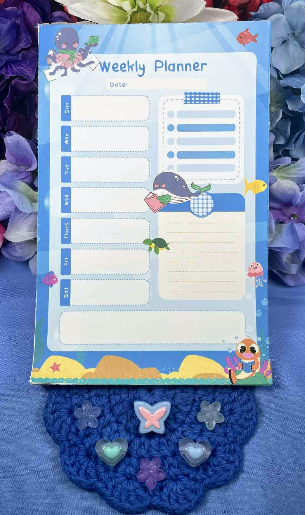 Ocean Readers Weekly Planner Notepad 5.5&quot; x 8.5&quot;