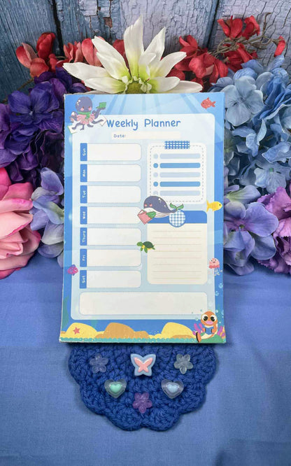 Ocean Readers Weekly Planner Notepad 5.5&quot; x 8.5&quot;