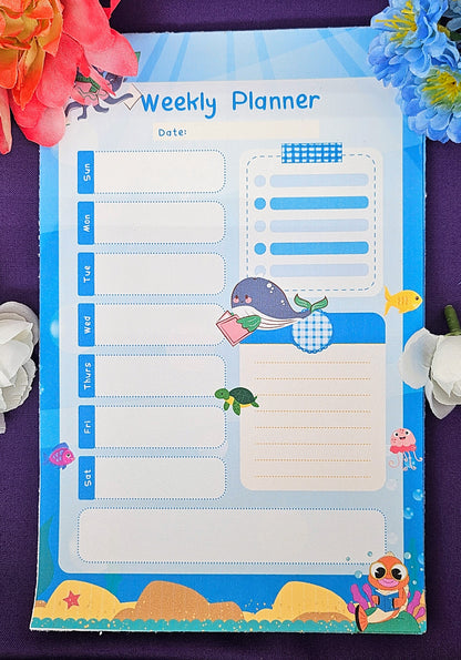 Ocean Readers Weekly Planner Notepad 5.5&quot; x 8.5&quot;