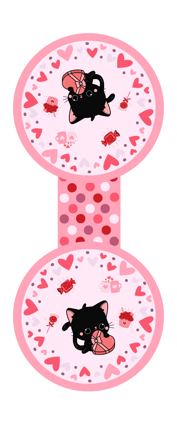 Valentine Whiskers Magnetic Bookmark Autumnmist Boutique