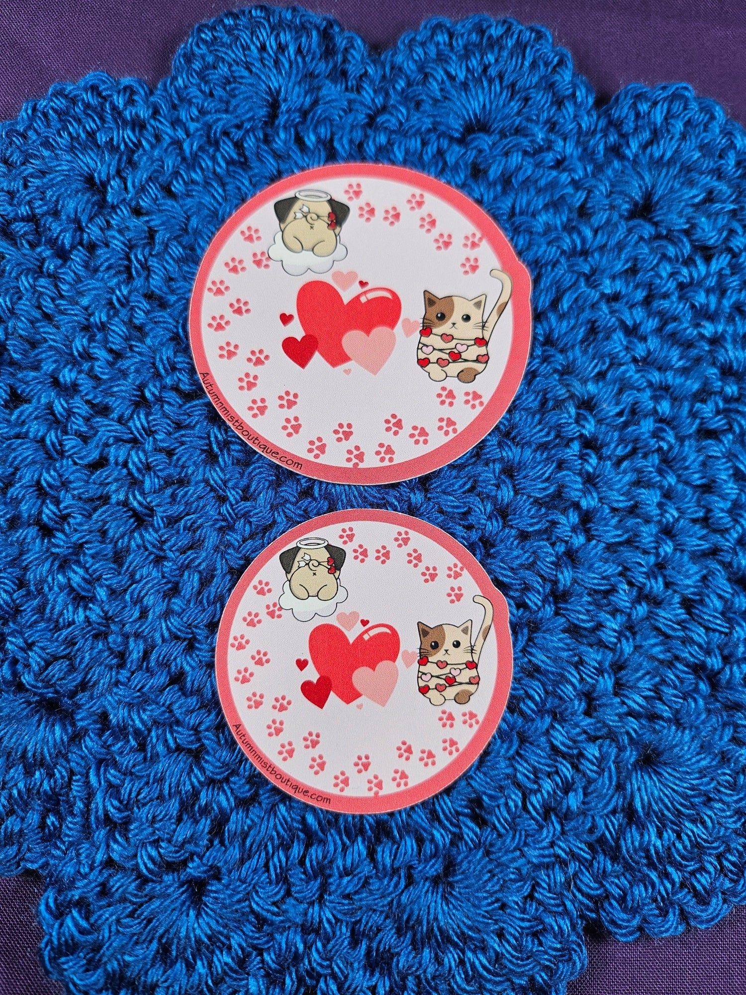 Paws &amp; Hearts Sticker Autumnmist Boutique