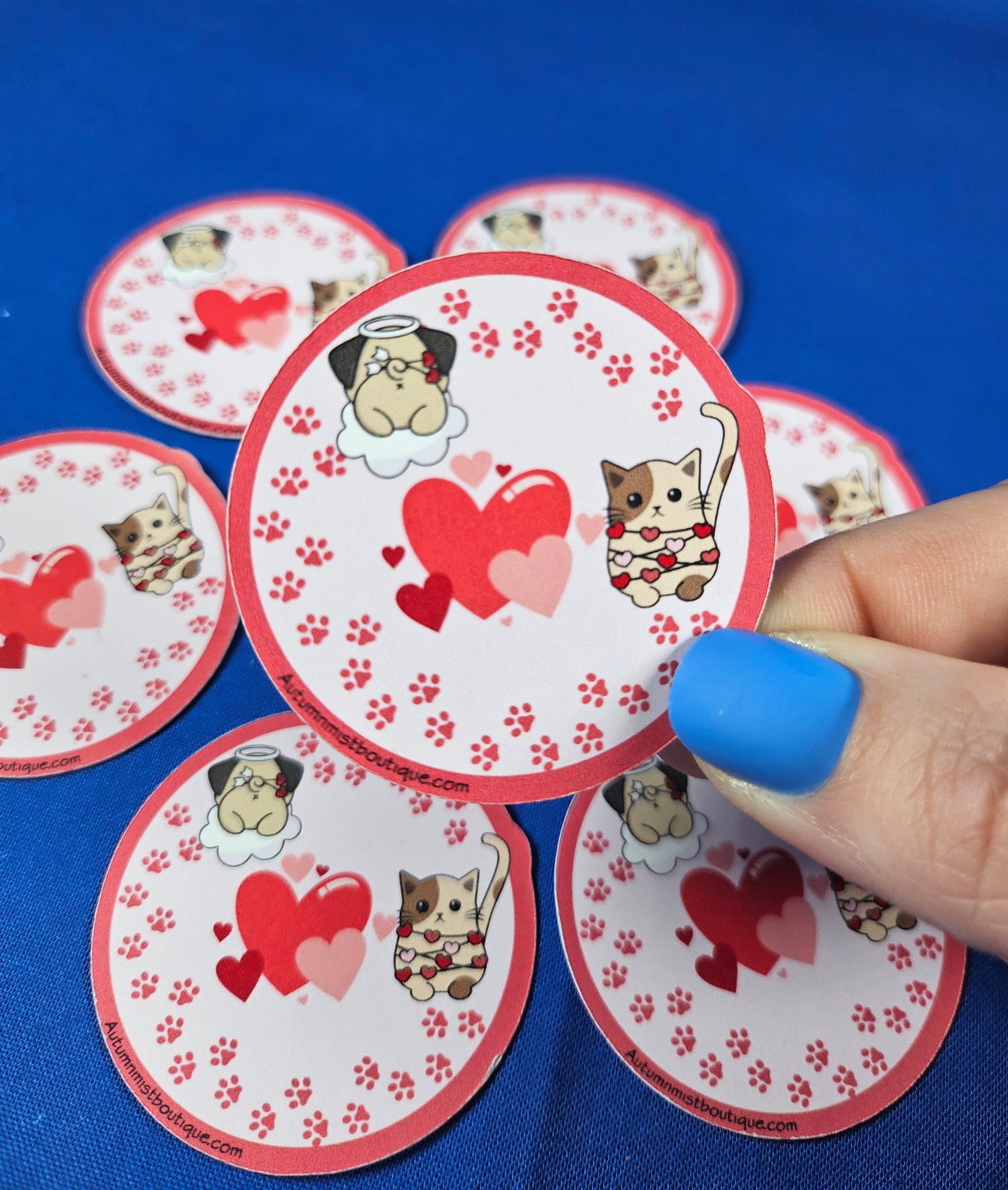 Paws &amp; Hearts Sticker Autumnmist Boutique