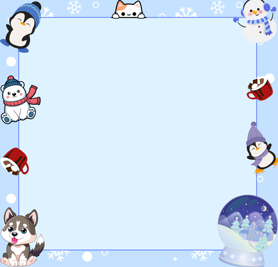 Winter Snuggle Sticky Notes 3" x 3" Autumnmist Boutique