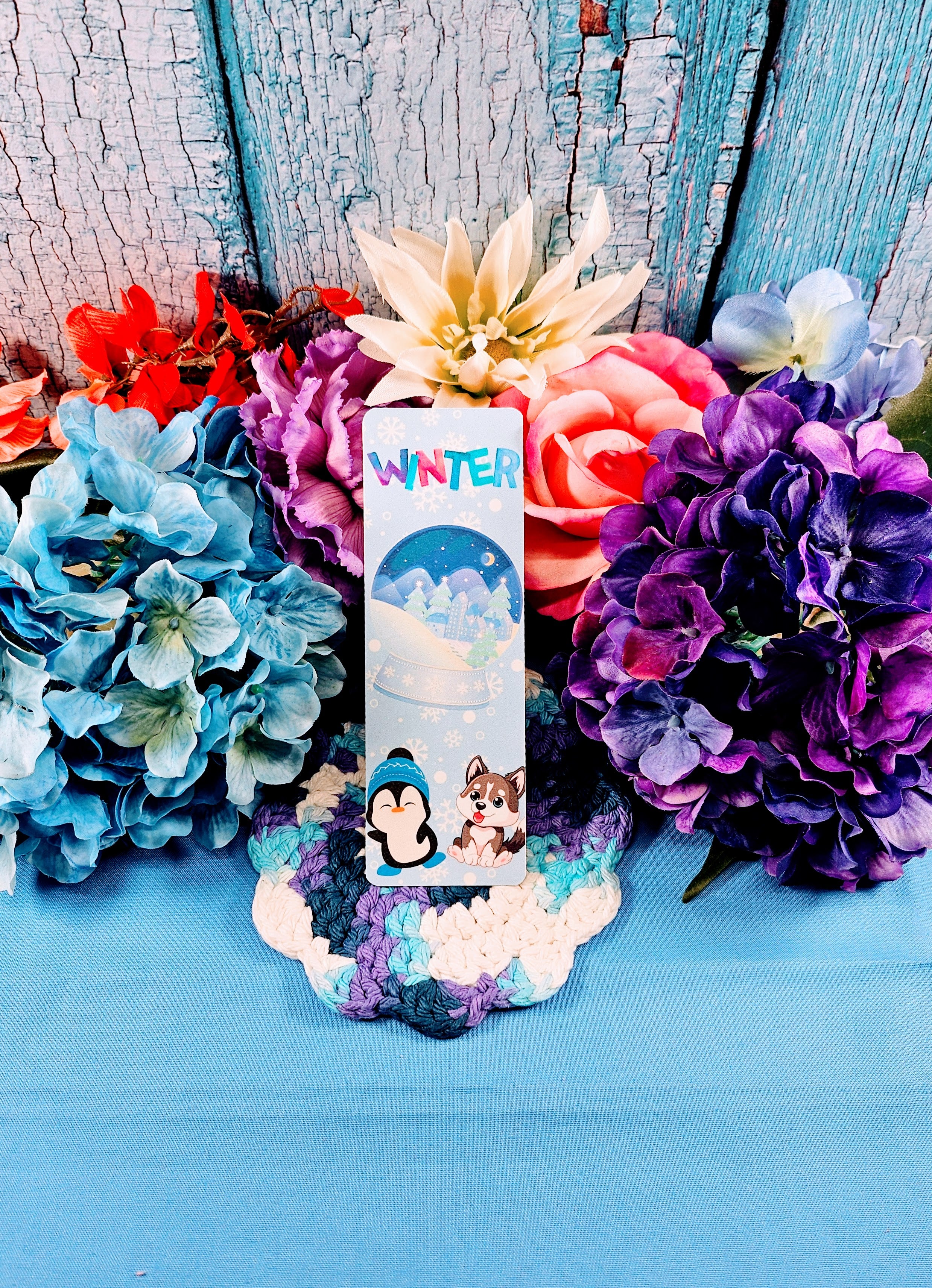 Merry Christmas Bookmark — Winter Elegance Edition