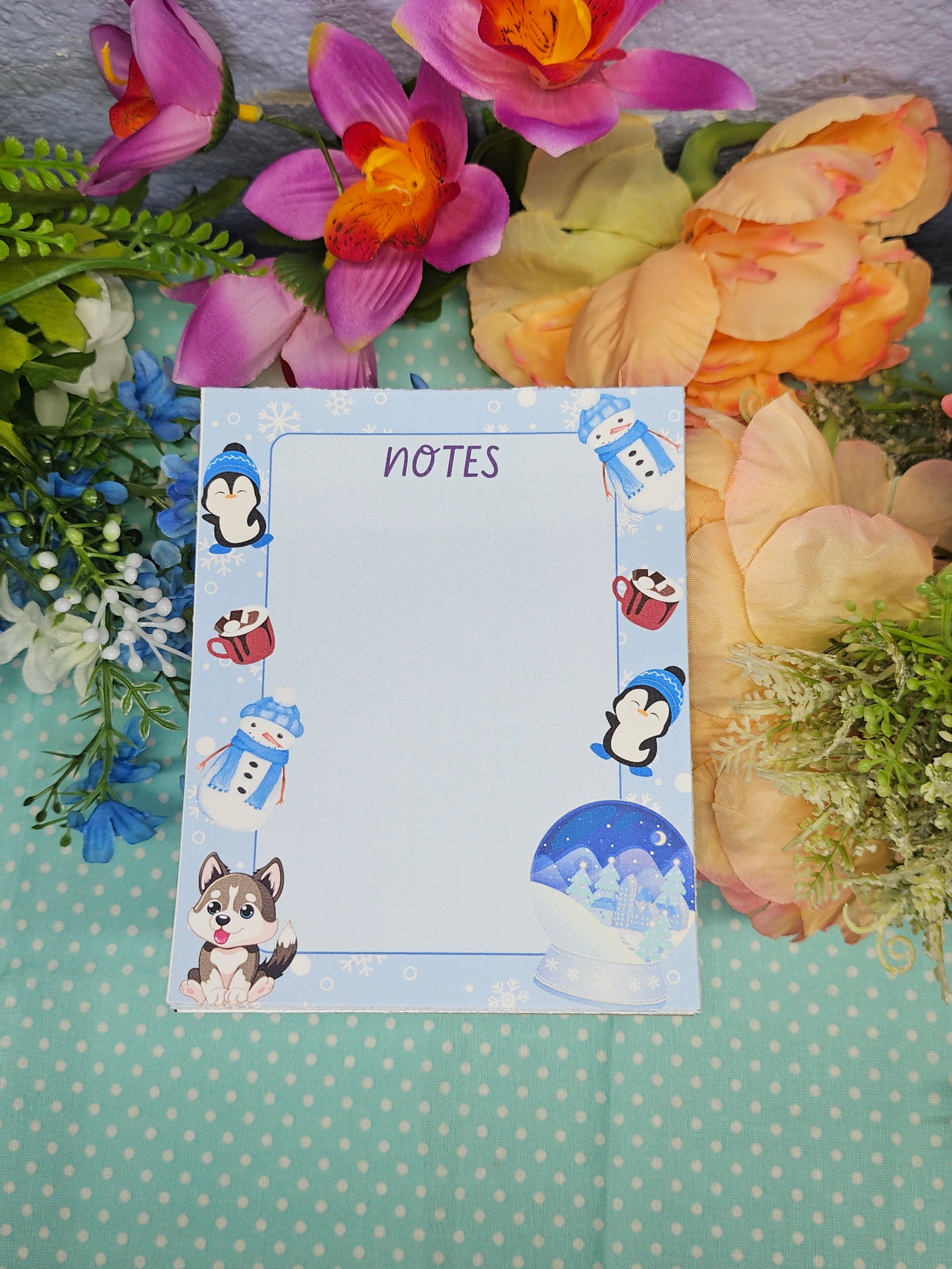 Frosty Friends Winter Notepad