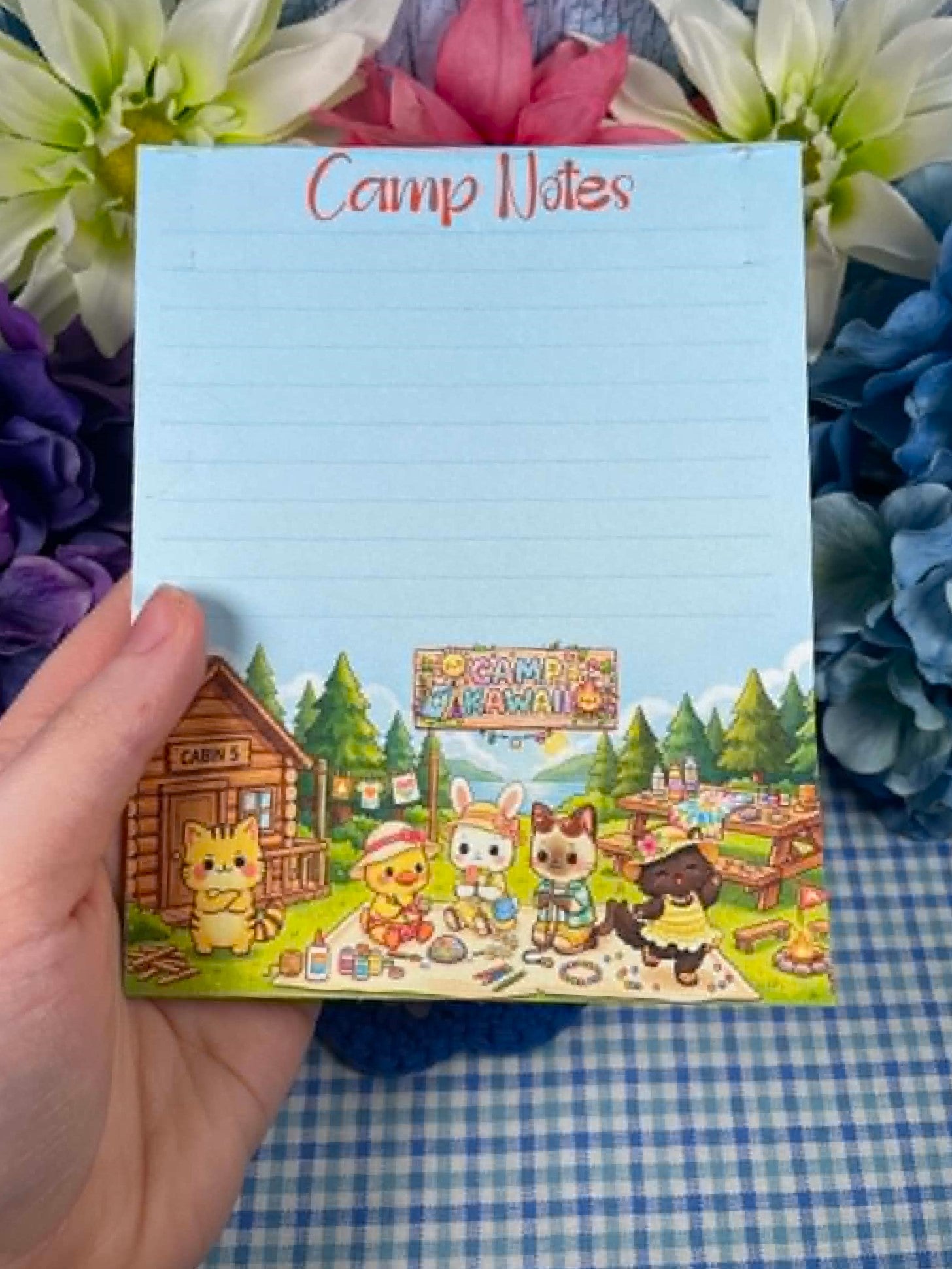 Camp Kawaii Arts &amp; Crafts Notepad 4.25" x 5.5" Autumnmist Boutique
