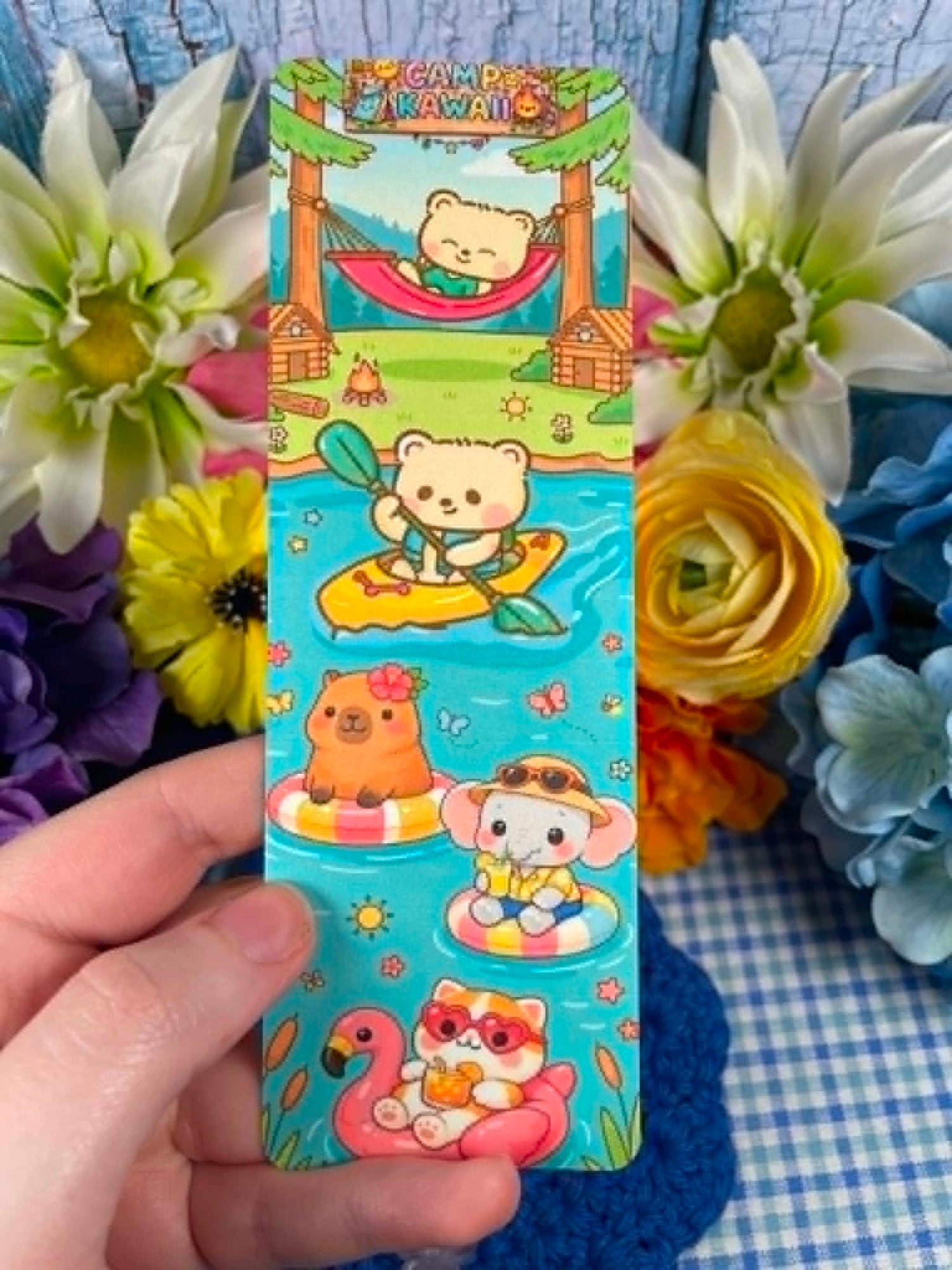 Camp Kawaii Lakeside Fun Laminated Bookmark Autumnmist Boutique