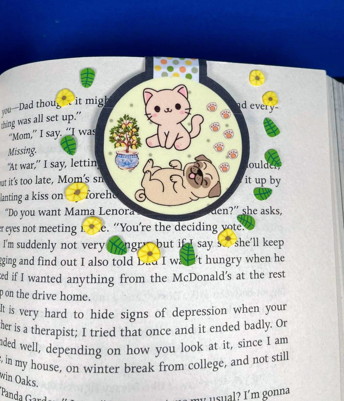 Lemon Friends Magnetic Bookmark Autumnmist Boutique