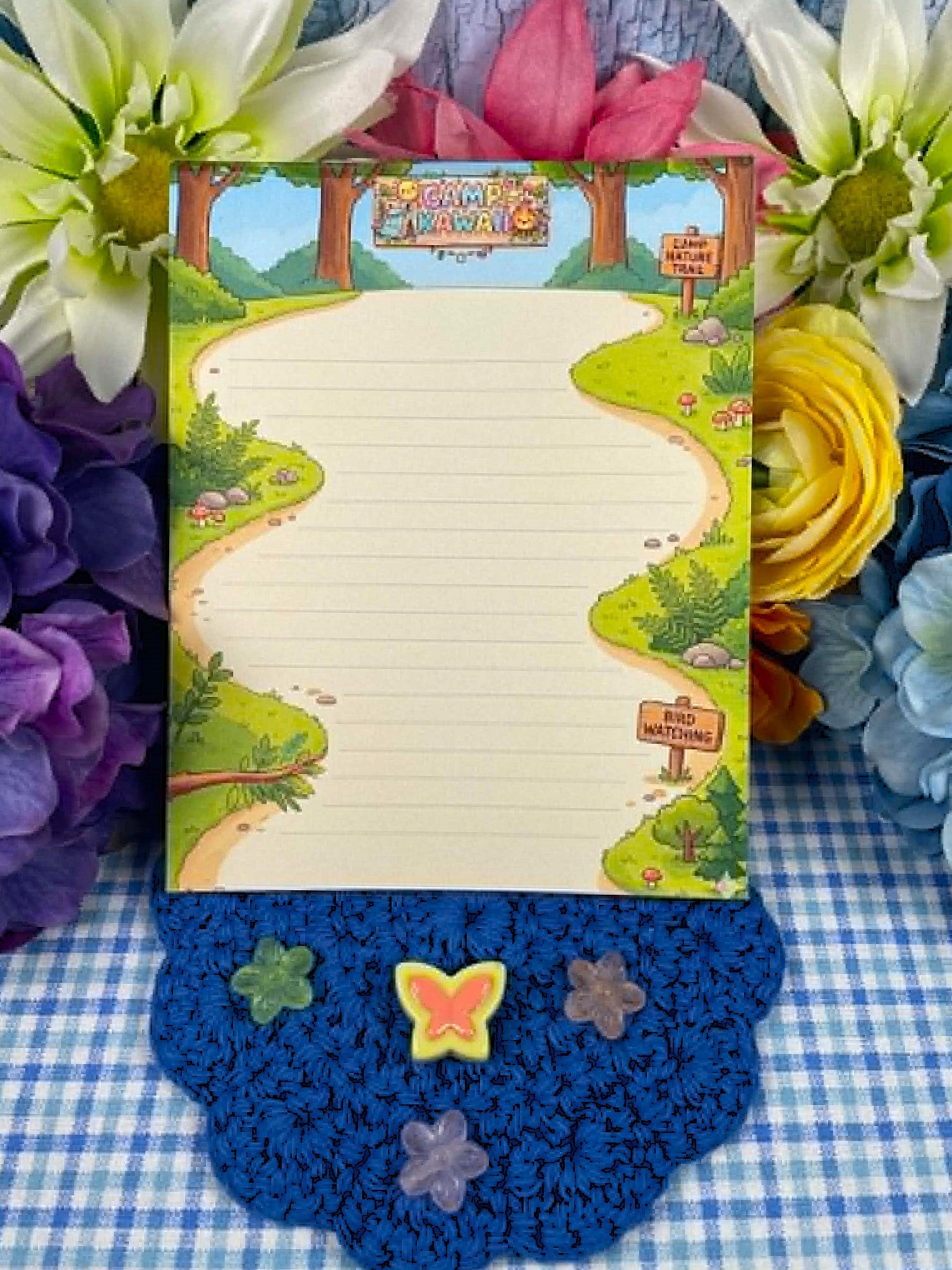 Camp Kawaii Nature Trail Notepad 4.25" x 5.5" Autumnmist Boutique