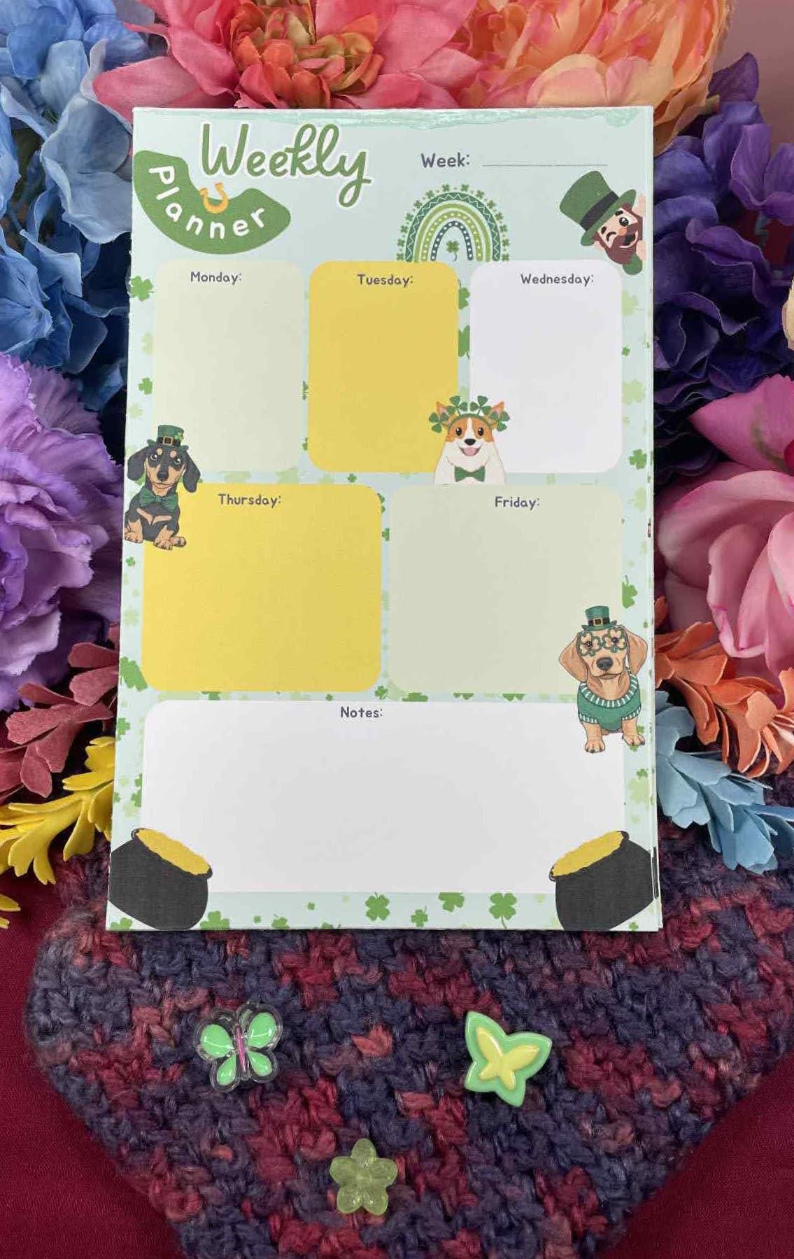 Lucky Tails Daily Planner Notepad 5.5" x 8.5"