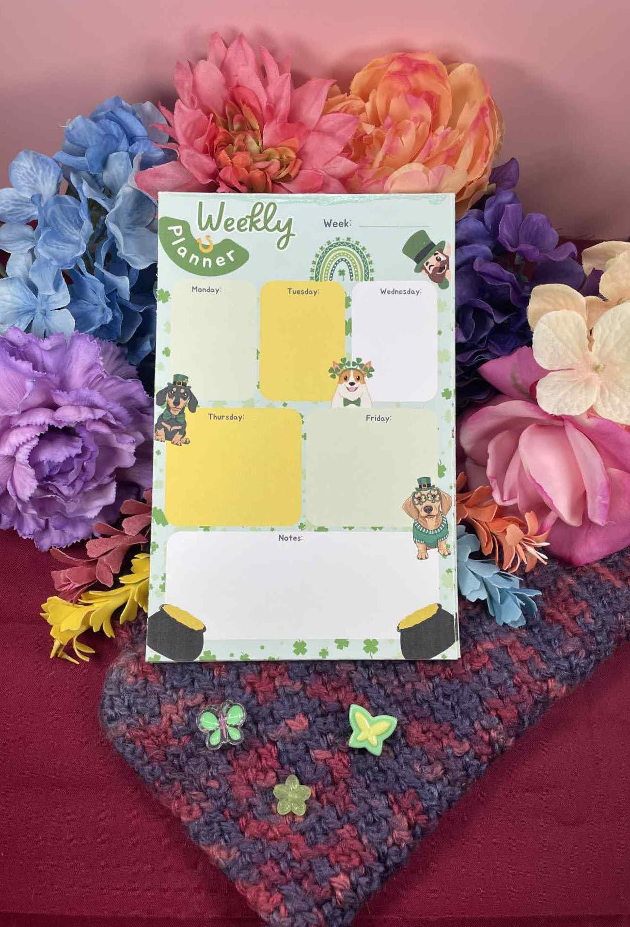 Lucky Tails Daily Planner Notepad 5.5" x 8.5"