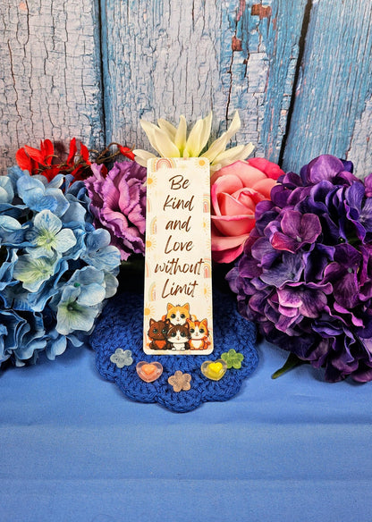 Be Kind Uplifting Cat Bookmark
